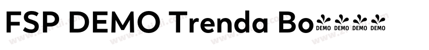 FSP DEMO Trenda Bo字体转换 FSP DEMO Trenda Bo字体转换